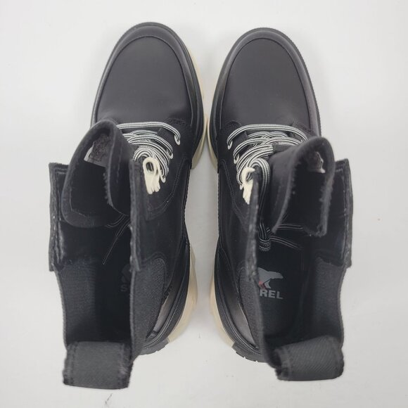 Sorel Brex Lace Up Women's Waterproof Black Leather Boots US Size 7.5 NWOT - Picture 7 of 10